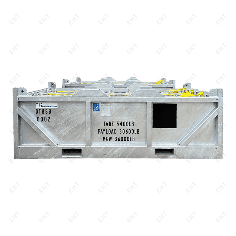 Крановая корзина для хранения труб на морской платформе