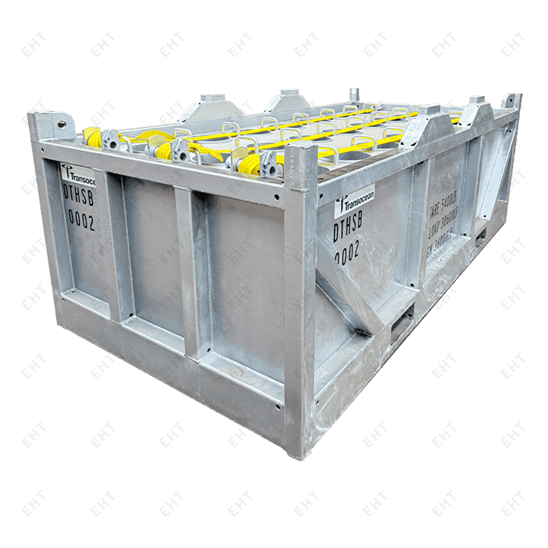 Крановая корзина для хранения труб на морской платформе